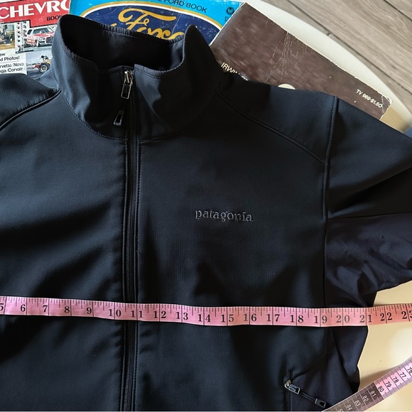 Patagonia Adze Softshell Jacket Sz L Large Black  Hybrid Polartec Zip Men's - Picture 6 of 10
